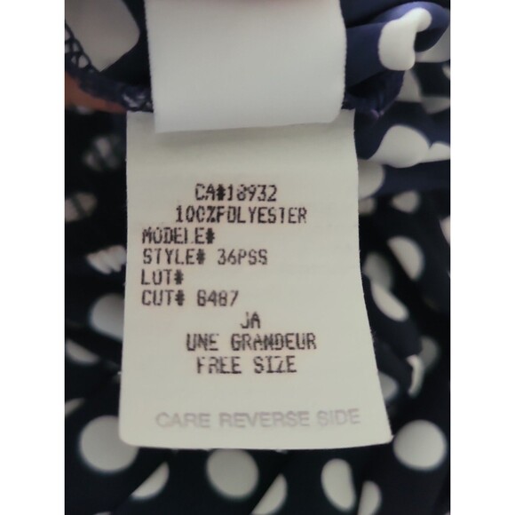 Vintage Units Navy White Polka-dot Pleated Crop Pant - Picture 7 of 8